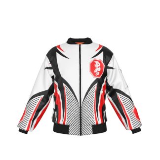 Mangadragon White Bahamut Bomber Jacket