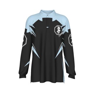 Mangadragon Saber Sky Blue MK I Long Sleeve Polo Shirt