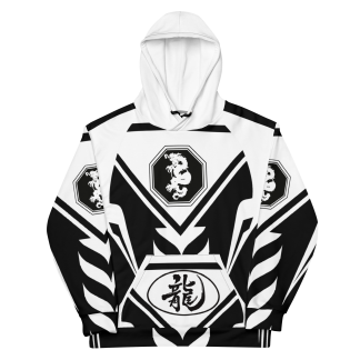 Mangadragon Adamant White and Black Hoodie