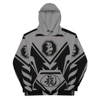 Mangadragon Adamant Silver and Black Hoodie