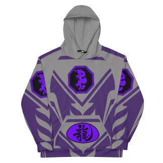 Mangadragon Adamant Silver and Purple Hoodie