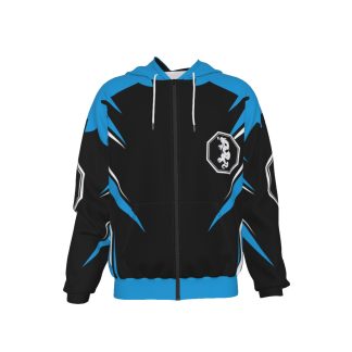 Mangadragon Saber Teal MK I Zip Up Hoodie