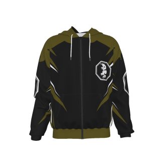Mangadragon Saber Olive MK I Zip Up Hoodie