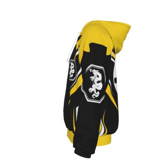 All-Over Print Men's Heavy Fleece Raglan Zip Up Hoodie With Pocket