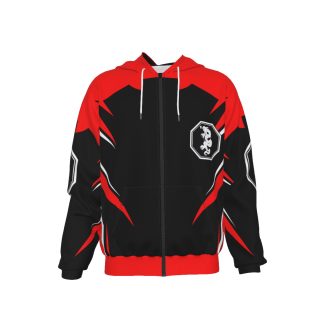 Mangadragon Saber Red MK I Zip Up Hoodie